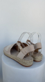 Alpargatas beige con bordado