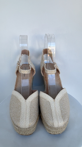 Cuña esparto oro brillos