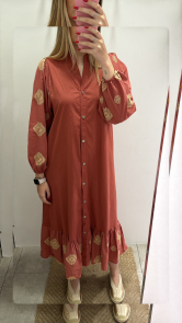 Vestido camisero boho chic