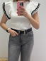 Camiseta manga volantes