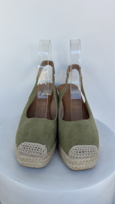 Cuñas Antelina en Verde Oliva