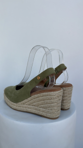 Cuñas Antelina en Verde Oliva
