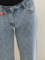 jeans wide leg brillos