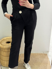 Pantalón tiro alto y pinzas