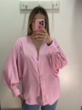 Blusa lunares satén