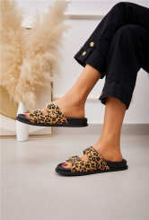Sandalias Planas Animal Print