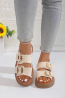 Sandalia chunky beige
