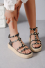 Sandalias Plataforma Tachas