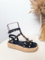 Sandalias Plataforma Tachas