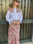 Conjunto Blusa y Falda Estampada