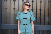 Conjunto Elegante verde Con Detalles Negro