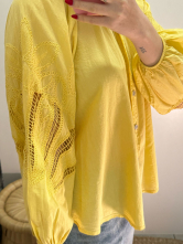 Blusa detalles encaje