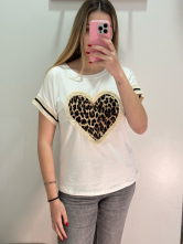 Camiseta Corazon Animal Print