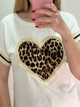 Camiseta Corazon Animal Print